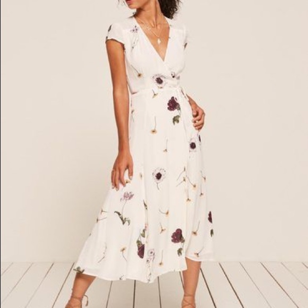 Reformation ‘Carina Dress’ in Gardenia (XS)